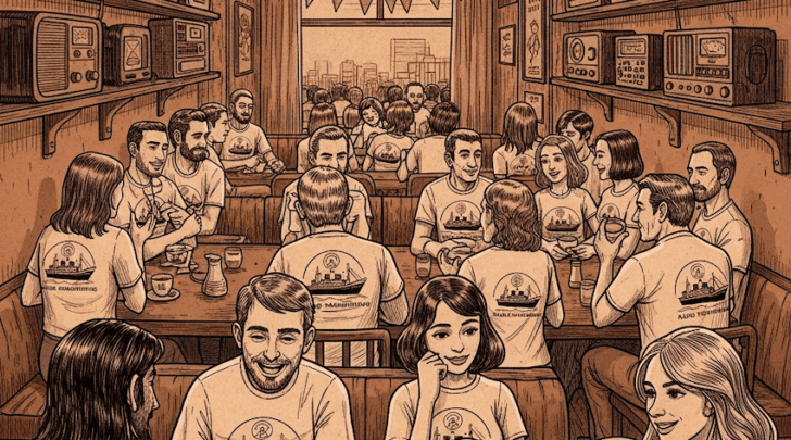 'Radiocafé' met of zonder T-shirts